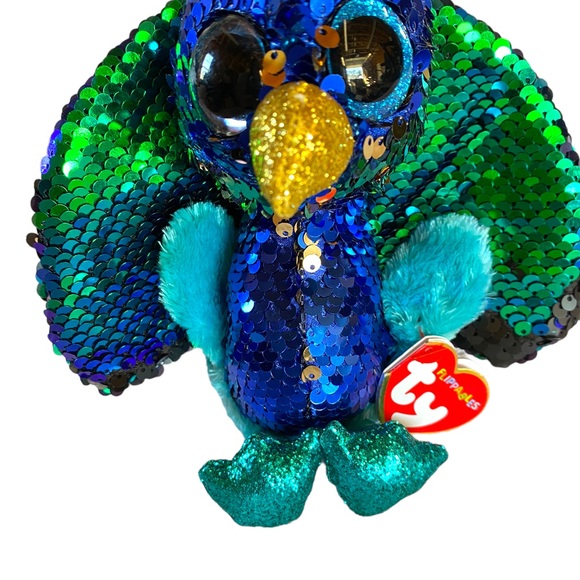 Tyson TY Flippables Bird Plush Stuffed Animal Beanie Baby - Picture 2 of 9